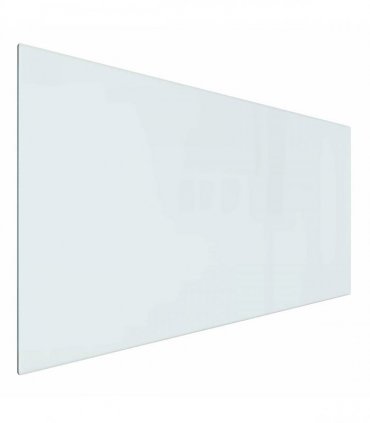vidaXL Fireplace Glass Plate Transparent 100 x 50 cm Glass