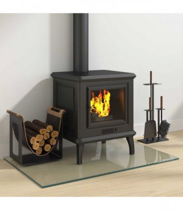 vidaXL Fireplace Glass Plate Transparent 80 x 50 cm Glass