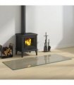 vidaXL Fireplace Glass Plate Transparent 120 x 50 cm Glass