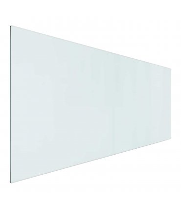 vidaXL Fireplace Glass Plate Transparent 120 x 50 cm Glass
