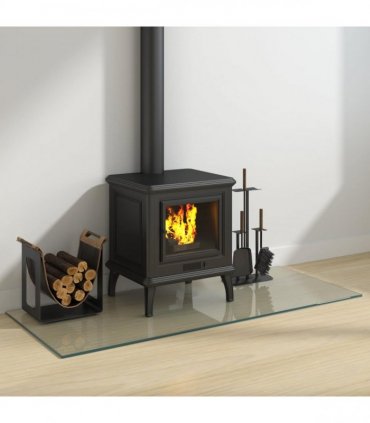 vidaXL Fireplace Glass Plate Transparent 120 x 50 cm Glass