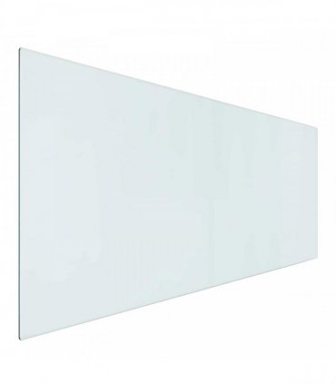 vidaXL Fireplace Glass Plate Transparent 120 x 50 cm Glass — V0672155626