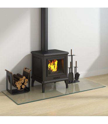 vidaXL Fireplace Glass Plate Transparent 120 x 50 cm Glass — V0672155626