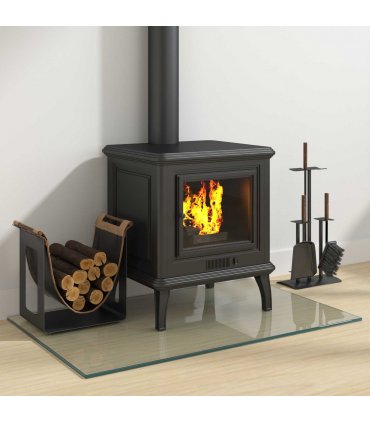 vidaXL Fireplace Glass Plate Transparent 80 x 50 cm Glass — V0672155627