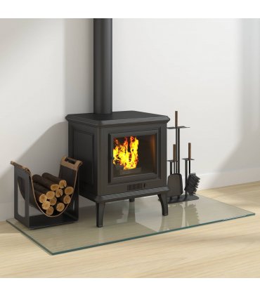 vidaXL Fireplace Glass Plate Transparent 100 x 50 cm Glass — V0672155629