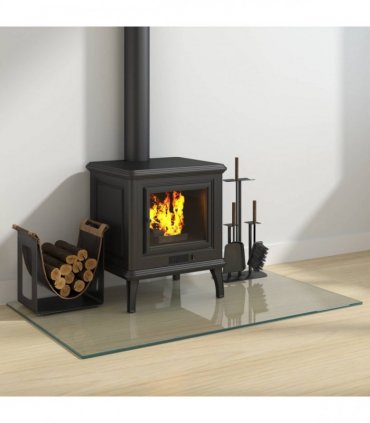 vidaXL Fireplace Glass Plate Transparent 100 x 60 cm Glass — V0672155630