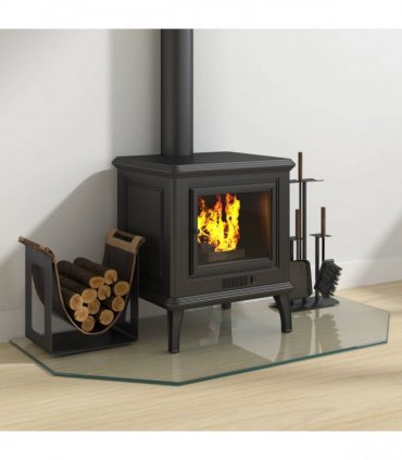 vidaXL Fireplace Glass Plate Transparent 100 x 50 cm Glass — V0672155631