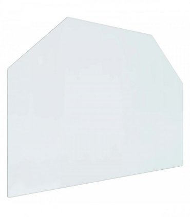 vidaXL Fireplace Glass Plate Transparent 80 x 60 cm Glass — V0672155633