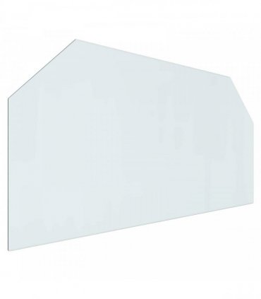 vidaXL Fireplace Glass Plate Transparent 120 x 60 cm Glass — V0672155635