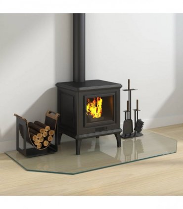 vidaXL Fireplace Glass Plate Transparent 120 x 60 cm Glass — V0672155635