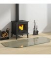 vidaXL Fireplace Glass Plate Transparent 120 x 50 cm Glass — V0672155636