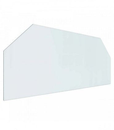 vidaXL Fireplace Glass Plate Transparent 120 x 50 cm Glass — V0672155636