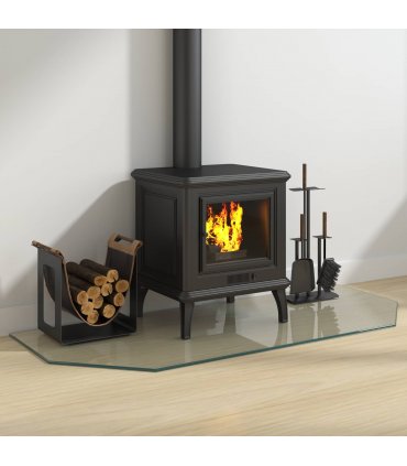 vidaXL Fireplace Glass Plate Transparent 120 x 50 cm Glass — V0672155636