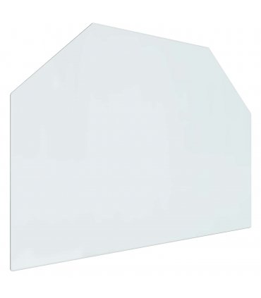 vidaXL Fireplace Glass Plate Transparent 80 x 60 cm Glass — V0672155637