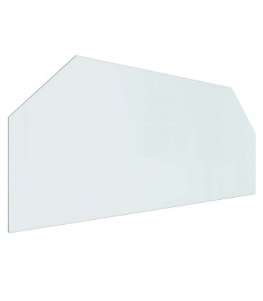 vidaXL Fireplace Glass Plate Transparent 120 x 50 cm Glass — V0672155638