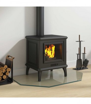vidaXL Fireplace Glass Plate Transparent 80 x 50 cm Glass — V0672155642