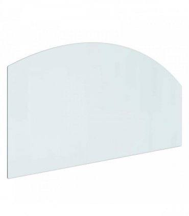 vidaXL Fireplace Glass Plate Transparent 100 x 50 cm Glass — V0672155648
