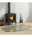vidaXL Fireplace Glass Plate Transparent 100 x 60 cm Glass — V0672155649