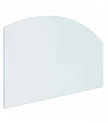 vidaXL Fireplace Glass Plate Transparent 100 x 60 cm Glass — V0672155649