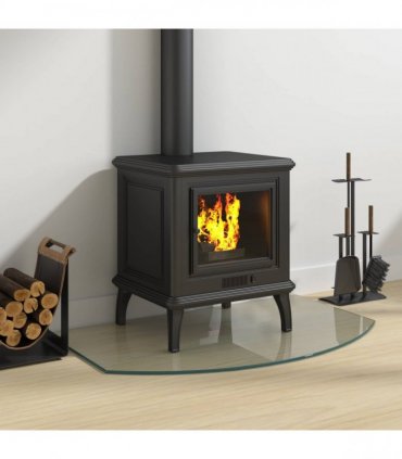 vidaXL Fireplace Glass Plate Transparent 80 x 50 cm Glass — V0672155650
