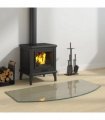 vidaXL Fireplace Glass Plate Transparent 100 x 50 cm Glass — V0672155651
