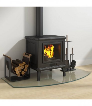 vidaXL Fireplace Glass Plate Transparent 100 x 50 cm Glass — V0672155651