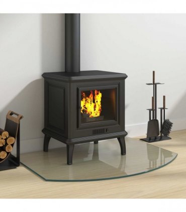 vidaXL Fireplace Glass Plate Transparent 80 x 60 cm Glass — V0672155652