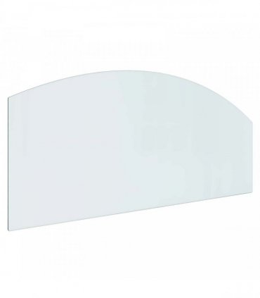 vidaXL Fireplace Glass Plate Transparent 120 x 50 cm Glass — V0672155653