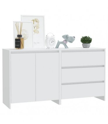 vidaXL 2 Piece Sideboard White Engineered Wood — V0672155689