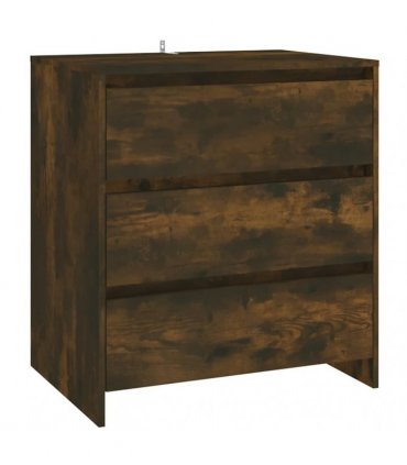 vidaXL 3 Piece Sideboard Smoked Oak Engineered Wood — V0672155693