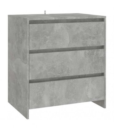 vidaXL 3 Piece Sideboard Concrete Grey Engineered Wood — V0672155694