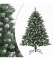 vidaXL Artificial Christmas Tree with Stand 120 cm PVC — Model: without led