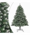 vidaXL Artificial Christmas Tree with Stand 210 cm PVC — Model: without led