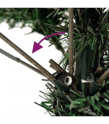 vidaXL Artificial Christmas Tree with Stand 180 cm PVC — Model: without led