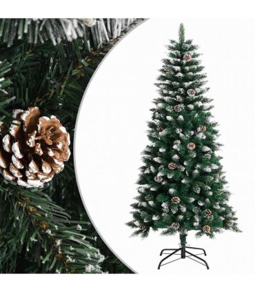 vidaXL Artificial Christmas Tree with Stand Green 120 cm PVC — Model: without led