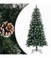 vidaXL Artificial Christmas Tree with Stand Green 120 cm PVC — Model: without led
