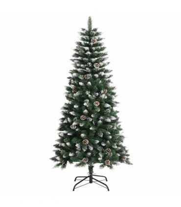 vidaXL Artificial Christmas Tree with Stand Green 120 cm PVC — Model: without led