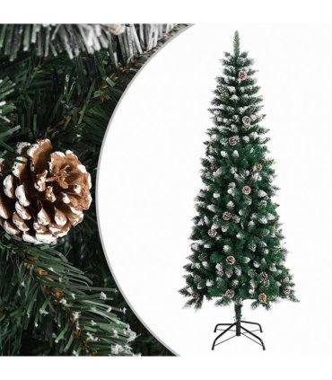 vidaXL Artificial Christmas Tree with Stand Green 240 cm PVC — Model: without led