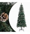 vidaXL Artificial Christmas Tree with Stand Green 240 cm PVC — Model: without led