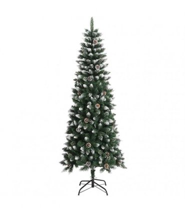 vidaXL Artificial Christmas Tree with Stand Green 240 cm PVC — Model: without led
