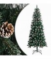 vidaXL Artificial Christmas Tree with Stand Green 150 cm PVC — Model: without led
