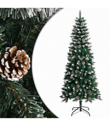 vidaXL Artificial Christmas Tree with Stand Green 180 cm PVC — Model: without led