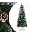 vidaXL Artificial Christmas Tree with Stand Green 180 cm PVC — Model: without led