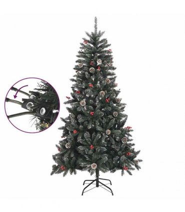 vidaXL Artificial Christmas Tree with Stand Green 180 cm PVC — Model: without led — V0672155723