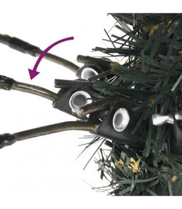 vidaXL Artificial Christmas Tree with Stand Green 180 cm PVC — Model: without led — V0672155723