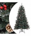 vidaXL Artificial Christmas Tree with Stand Green 150 cm PVC — Model: without led — V0672155725