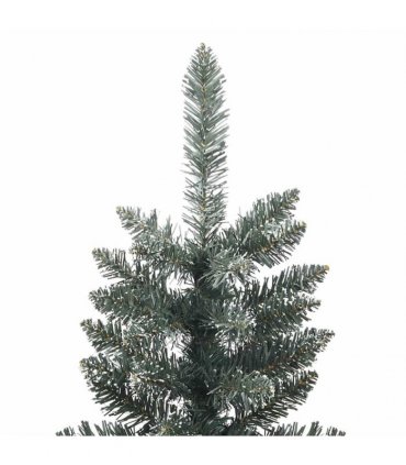 vidaXL Artificial Slim Christmas Tree with Stand Green 120 cm PVC — Model: without led