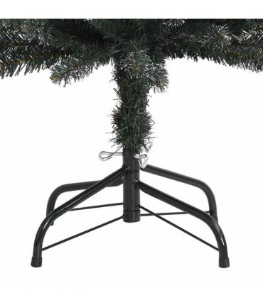 vidaXL Artificial Slim Christmas Tree with Stand Green 120 cm PVC — Model: without led
