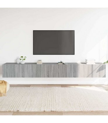 vidaXL 3 Piece TV Cabinet Set Grey Sonoma Engineered Wood — V0672155771