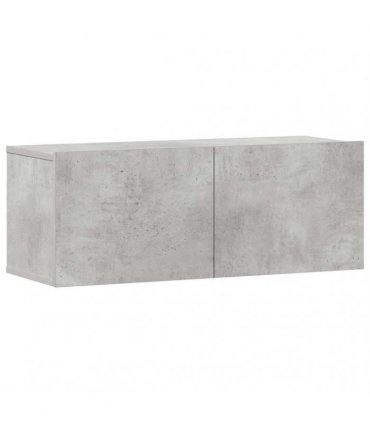 vidaXL 3 Piece TV Cabinet Set Concrete Grey Engineered Wood — V0672155772